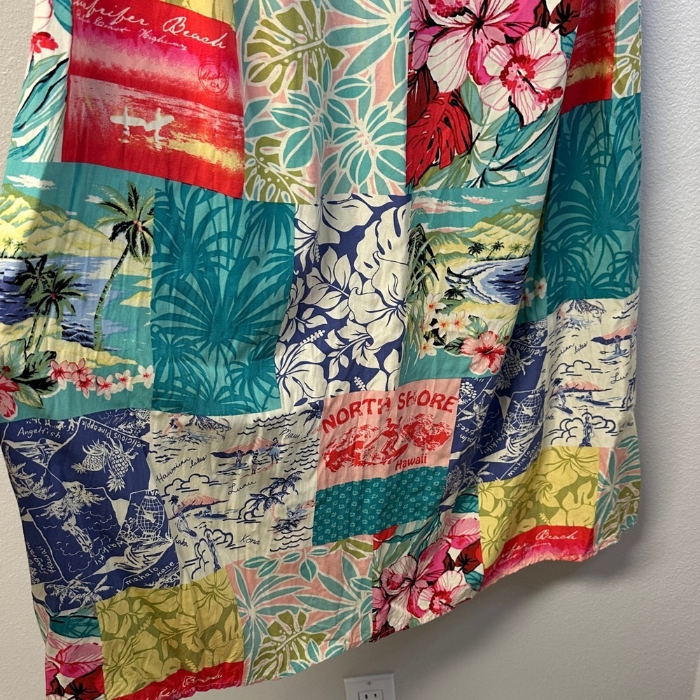 Tommy Bahama Ocean Patchwork Halter Hawaiian Maxi… - image 4